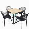 Juego de Sillas Y Mesa Georgina 80x80