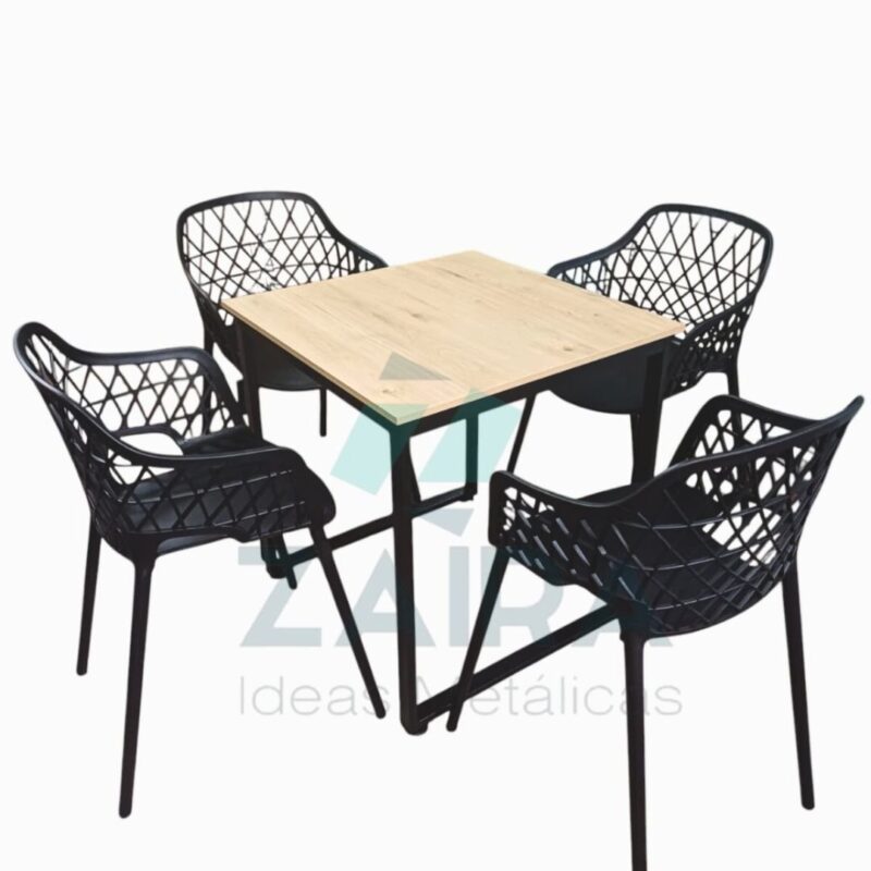 Juego de Sillas Y Mesa Georgina 80x80